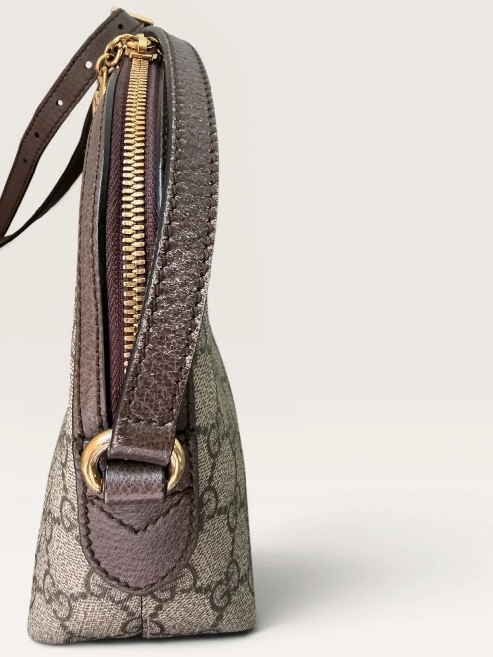 Gucci GG Supreme Canvas Crossbody Bag Web Stripe Ophidia Small Done - Picture 13 of 16